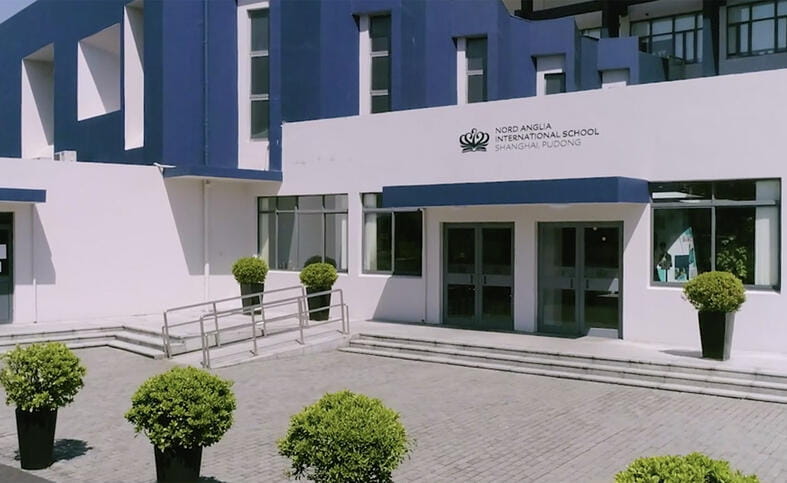 Exterior of the Nord Anglia International School Shanghai Pudong building