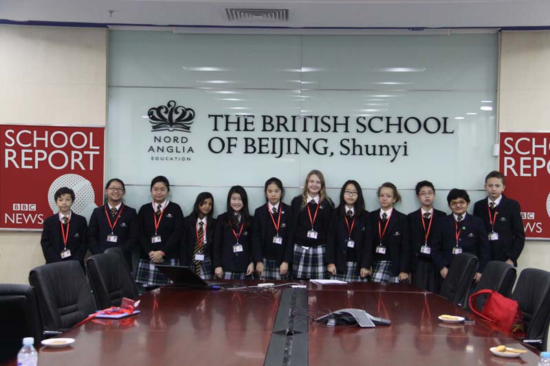 British School of Beijing, Shunyis students participate in the BBC School Report - Our Students Report for the BBC