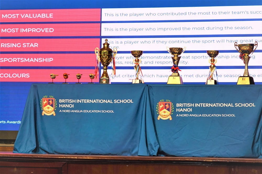 Honouring our outstanding young athletes at Sports Awards Evening | British International School Hanoi - Honoring our outstanding young athletes at Sports Awards Evening