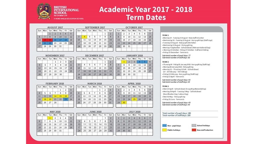 BIS HCMC Term Dates 20172018