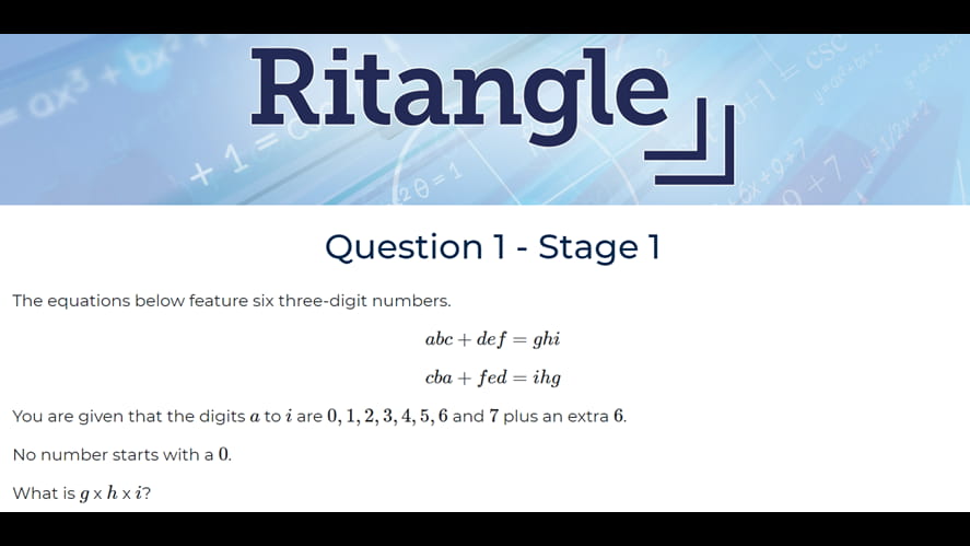 Ritangle Math competition - ritangle-math-competition