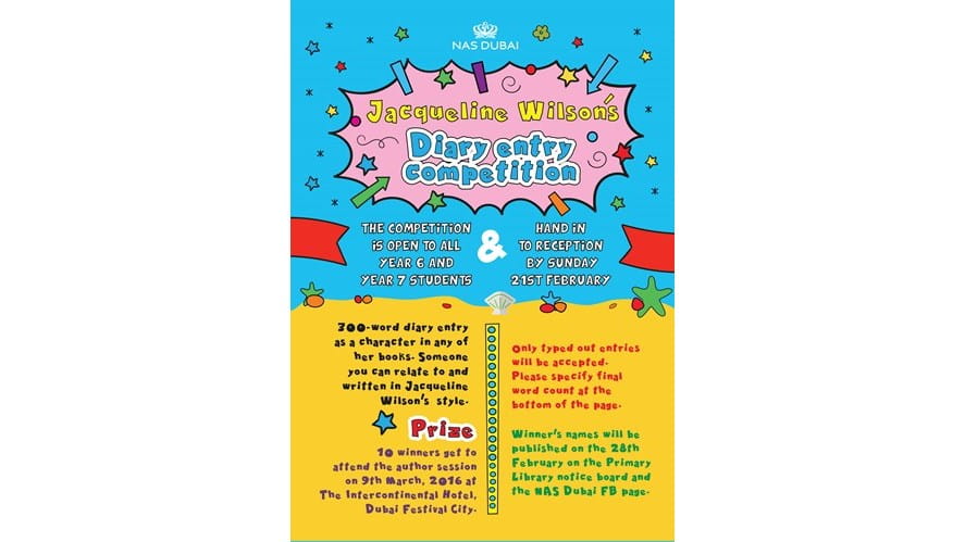 Jacqueline Wilson's diary entry competition-jacqueline-wilsons-diary-entry-competition-Competition_poster_A301
