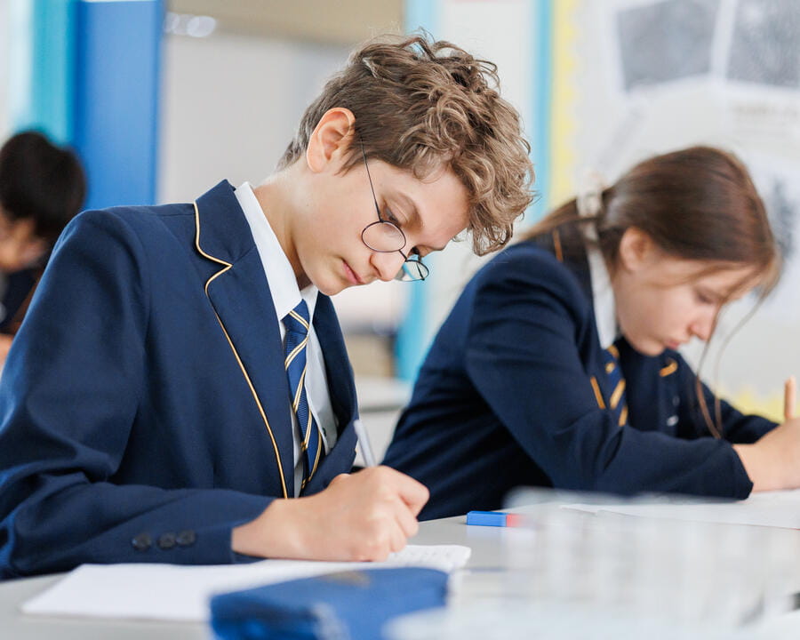 student studying the english national curriculum