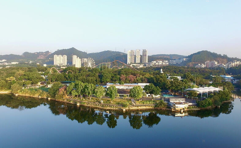Aerial view of British School Guangzhou building