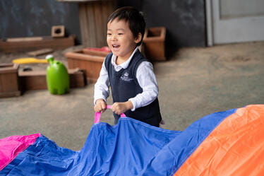 A young student in the classroom