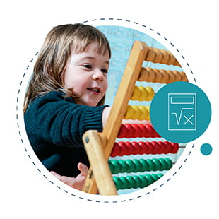 child learning maths