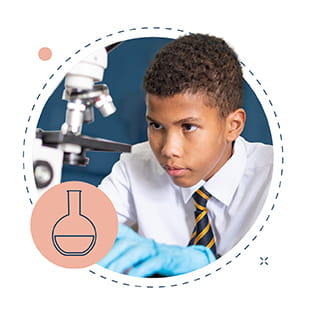 image of young science student
