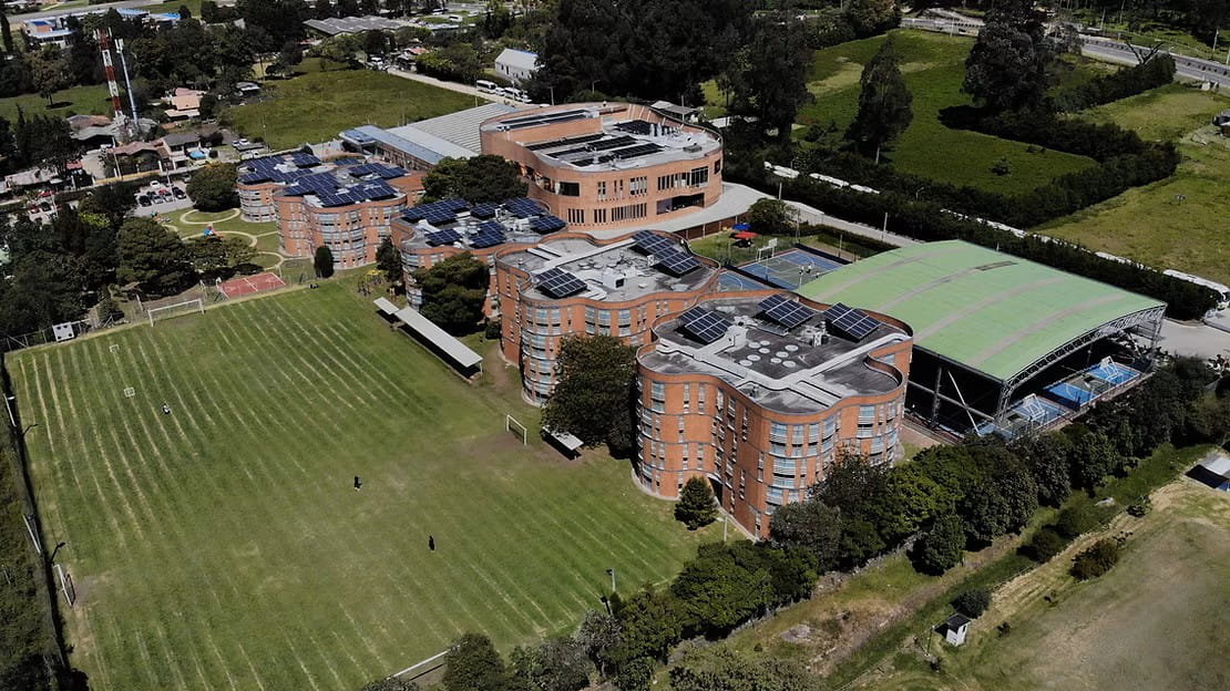 Rochester School aerial image