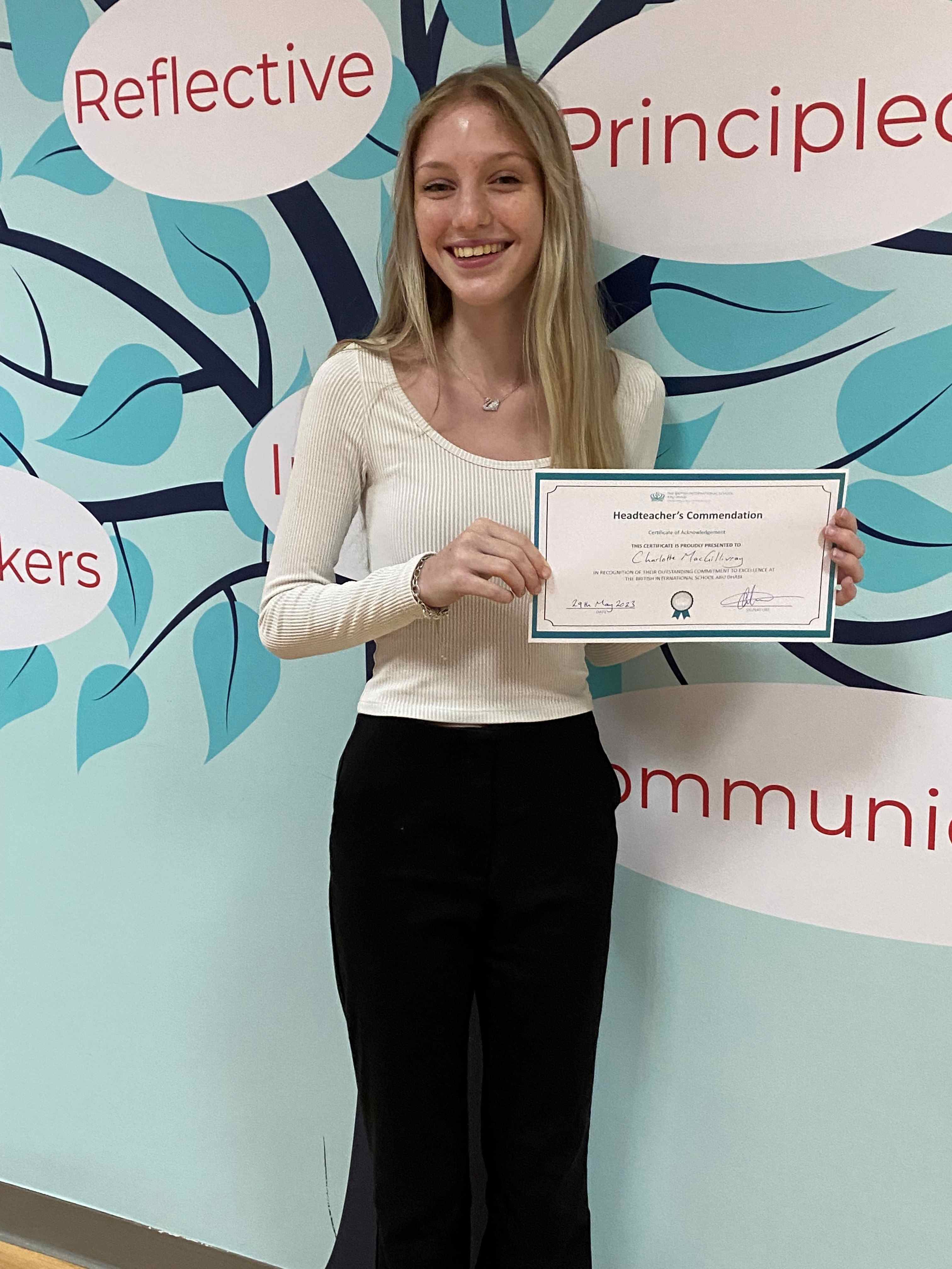 Headteachers Commendation - Carousel For News Detail