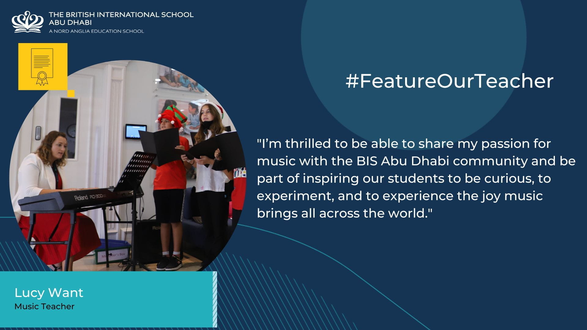 Feature our Teacher Lucy Want - Feature our Teacher Lucy Want