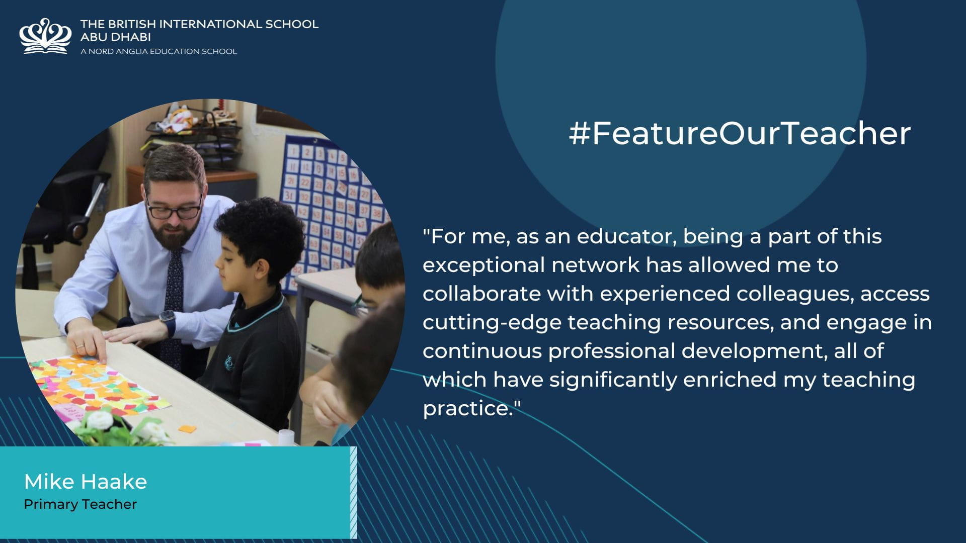 Feature Our Teacher Mike Haake - Feature Our Teacher Mike Haake