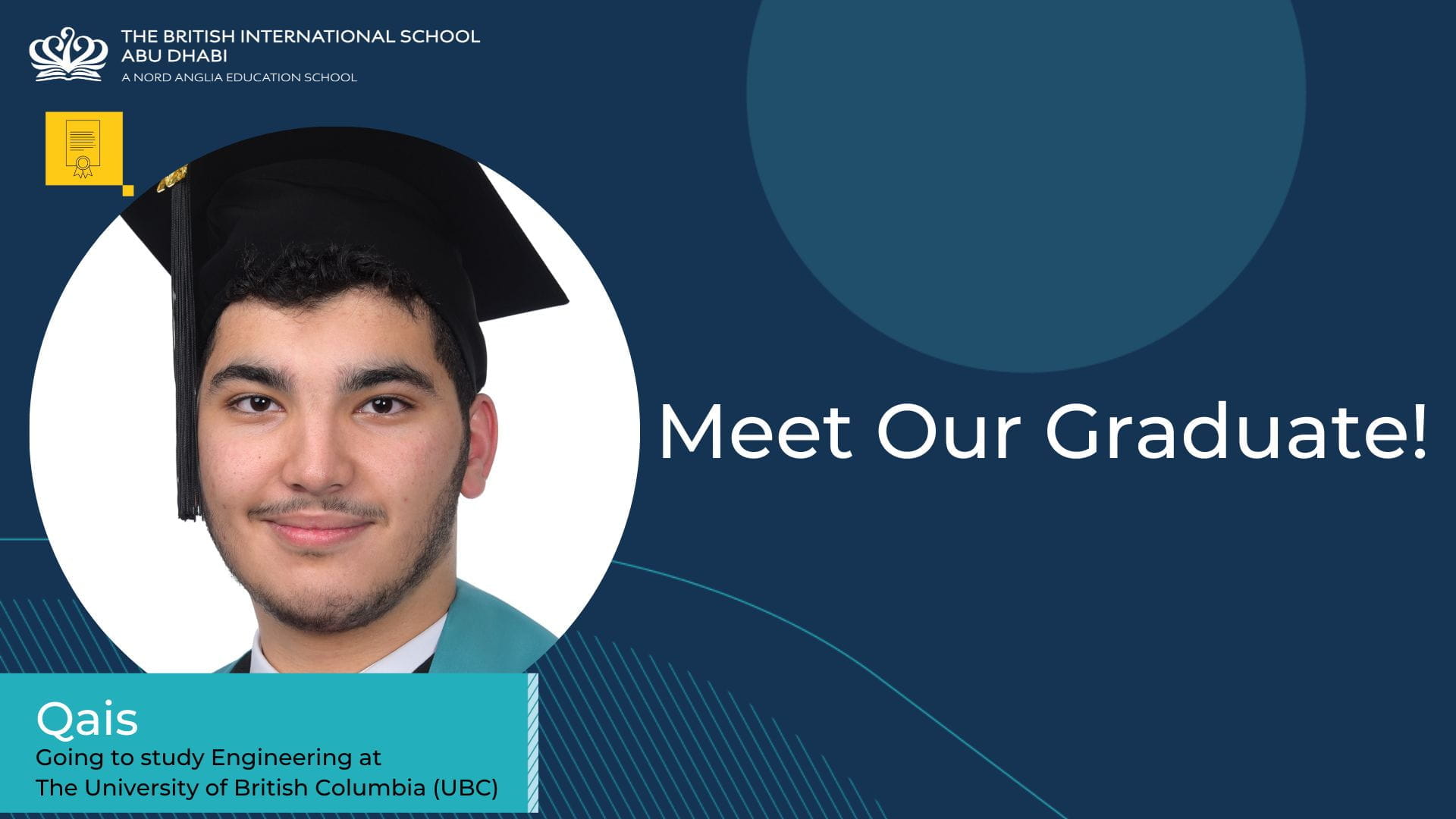 Meet Our Graduate - Qais - Meet Our Graduate - Qais
