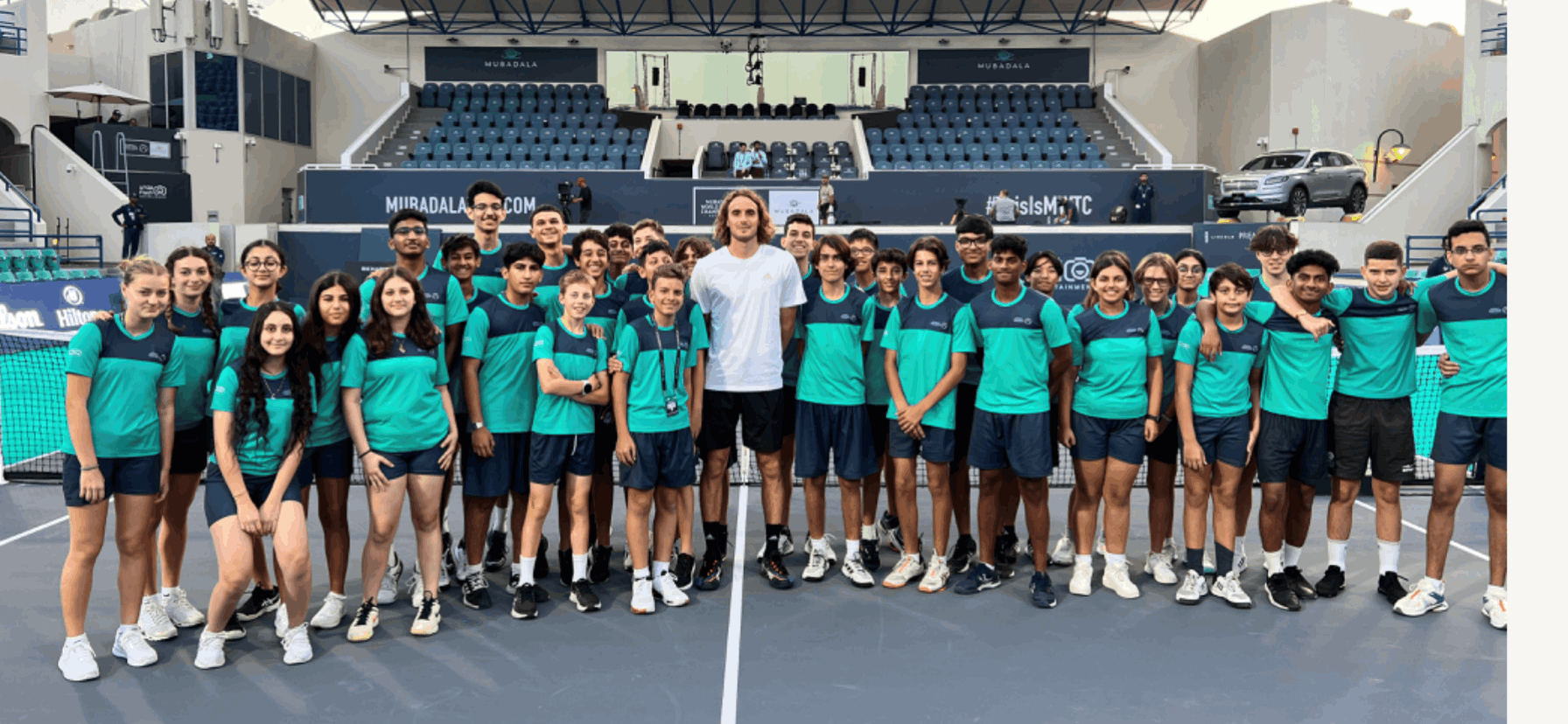 Ball kids at the Mubadala Tennis Championship - Ball kids at the Mubadala Tennis Championship
