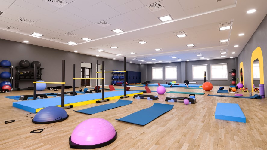 BIS Abu Dhabi multip purpose hall for sports or gymnastics