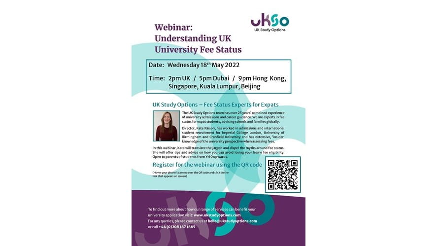 UK University Fee Status Webinar-uk-university-fee-status-webinar-Webinar poster May 2022