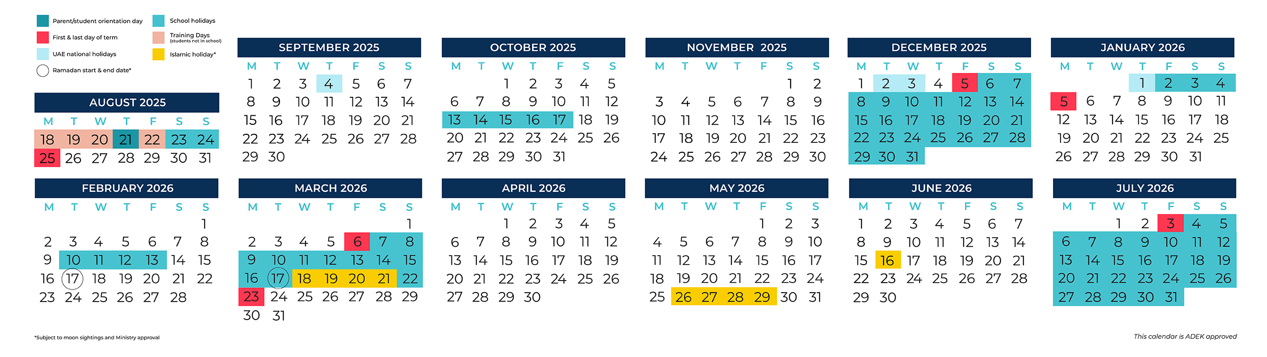 25-26 Parent Calendar