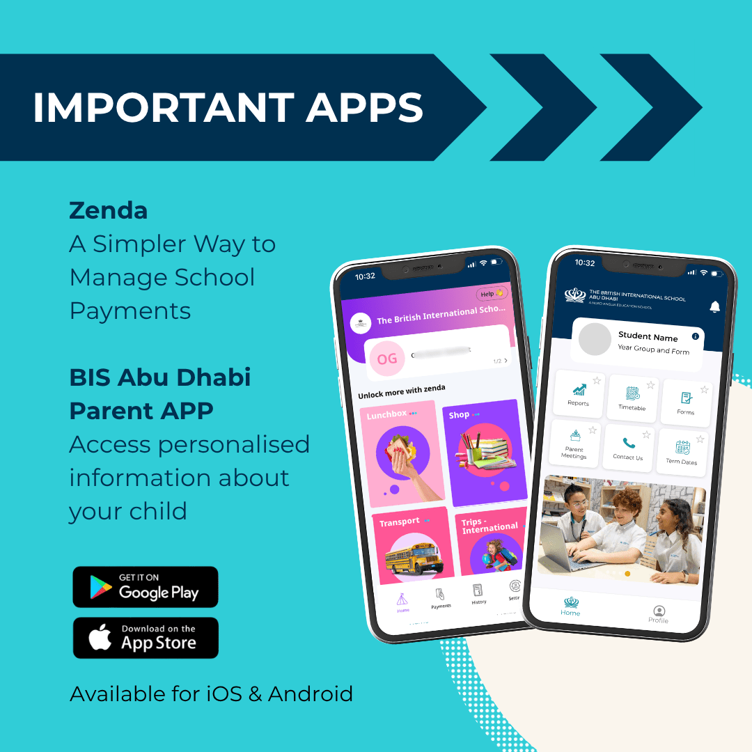 BIS Abu Dhabi Important APPs