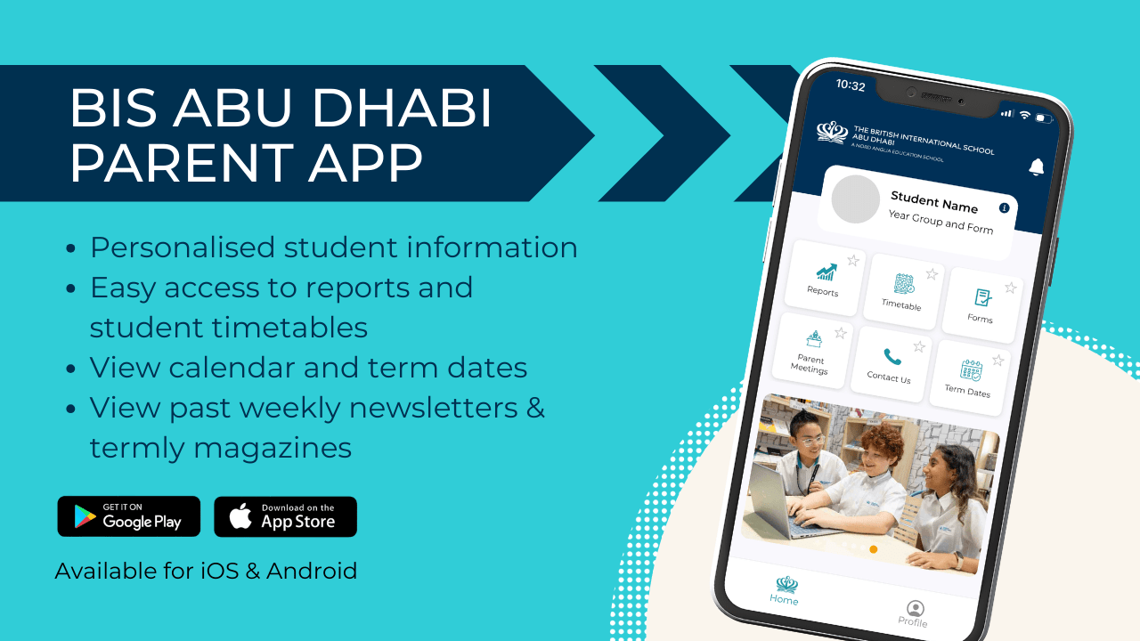 Download the BIS Abu Dhabi Parent App Download the BIS Abu Dhabi Parent App