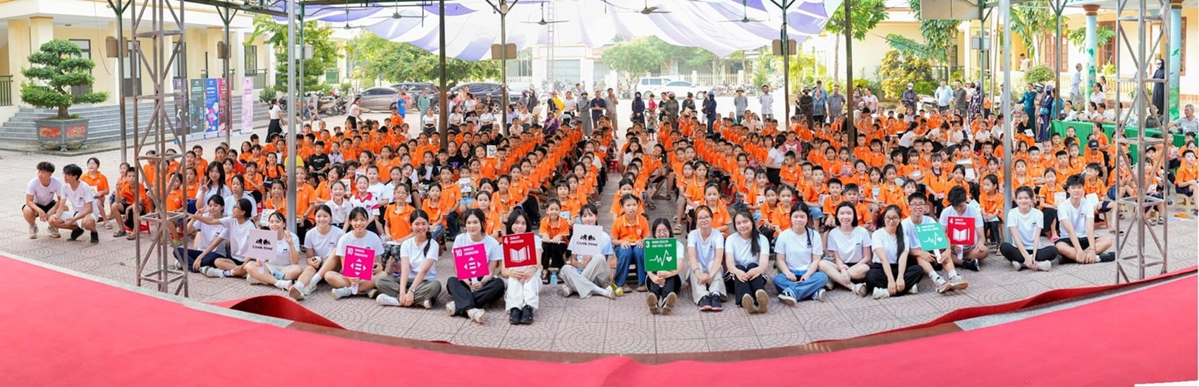Group digging building foundations