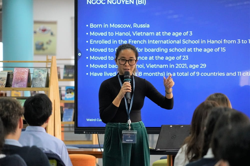 Author Ngoc Nguyen visit BIS Hanoi 