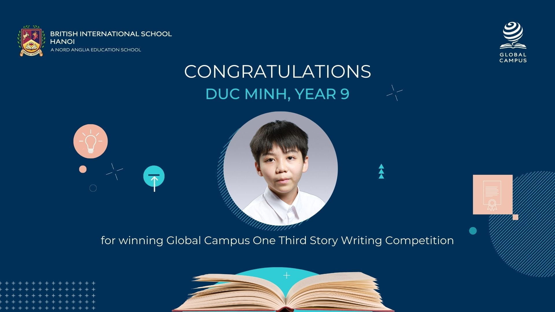 BIS student wins the Nord Anglia Global Campus Writing Competition | British International School Hanoi - BIS student wins the Nord Anglia Global Campus Writing Competition