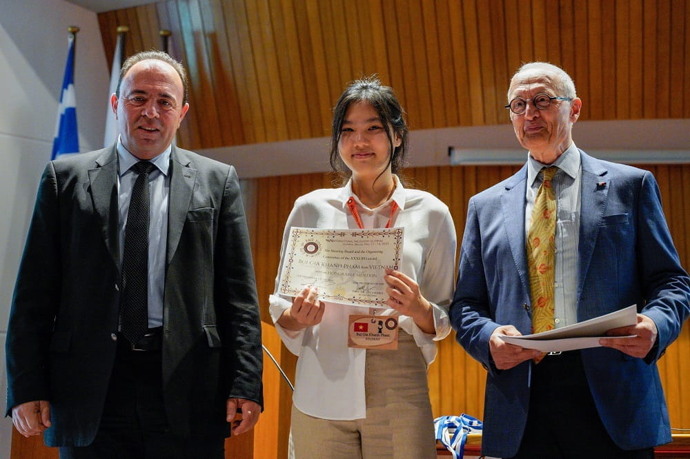 BIS Hanoi Student takes home prestigious award at the International Philosophy Olympiad in Greece - BIS Hanoi Student takes home prestigious award at the International Philosophy Olympiad in Greece