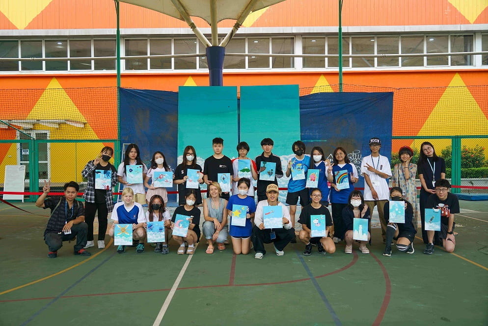 Our students' art project in collaboration with local artist - Art project in collaboration with local artist Duong Giap