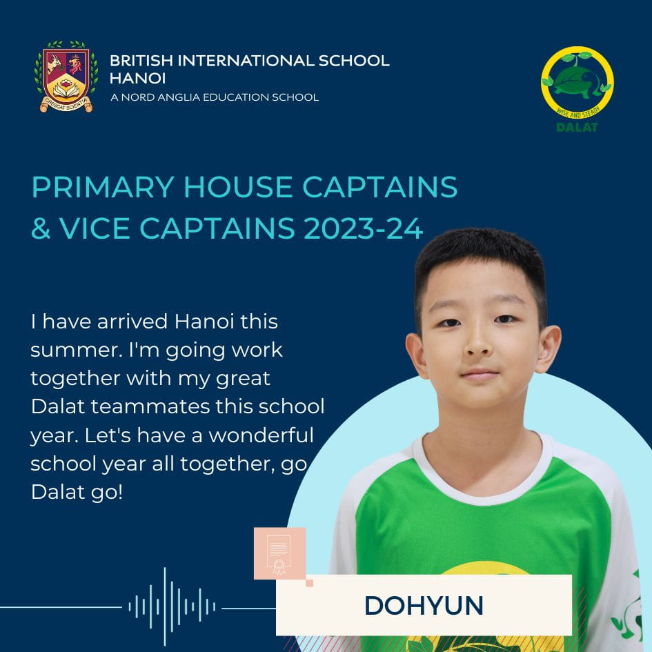Welcoming the Newly Elected Primary House Captains and Vice Captains for 2023-2024 | British International School Hanoi - Primary House Captain Quotes