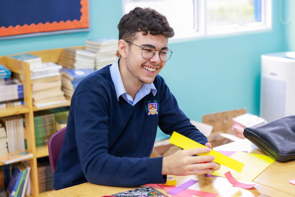 BIS Hanoi Student decorating Christmas