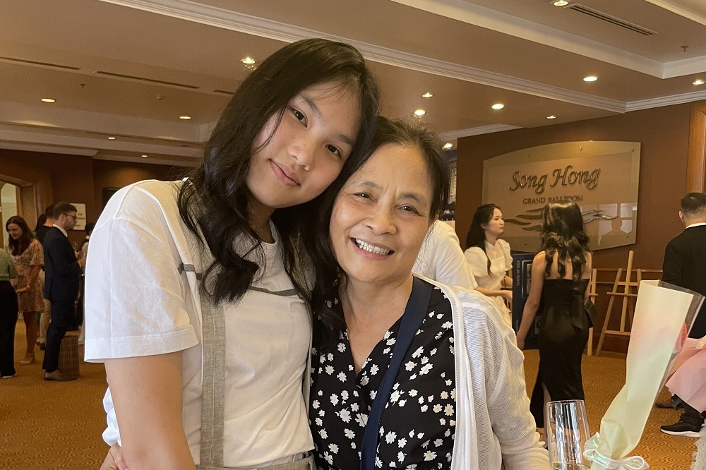 Gia Khanh and her Vietnamese teacher Mrs. Hai Nguyen | BIS Hanoi