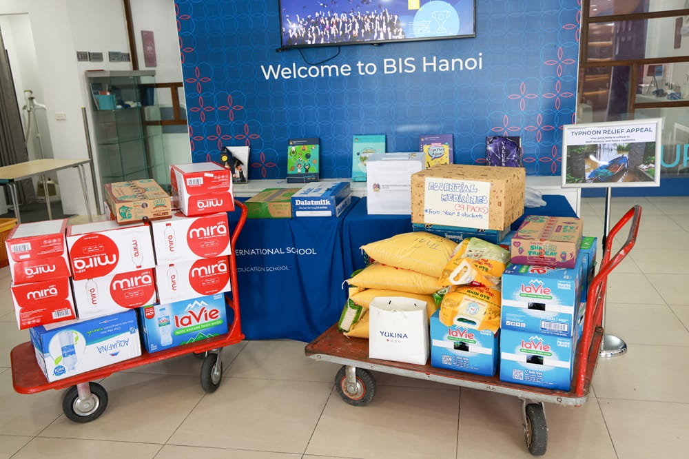 Our typhoon appeal efforts for Northern Vietnam | British International School Hanoi - Typhoon appeal 1