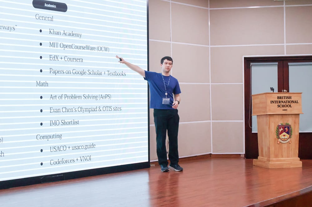 Celebrating a week with our MIT visitors: Anh and Matvey inspire BIS Hanoi | British International School Hanoi - MIT visit 2