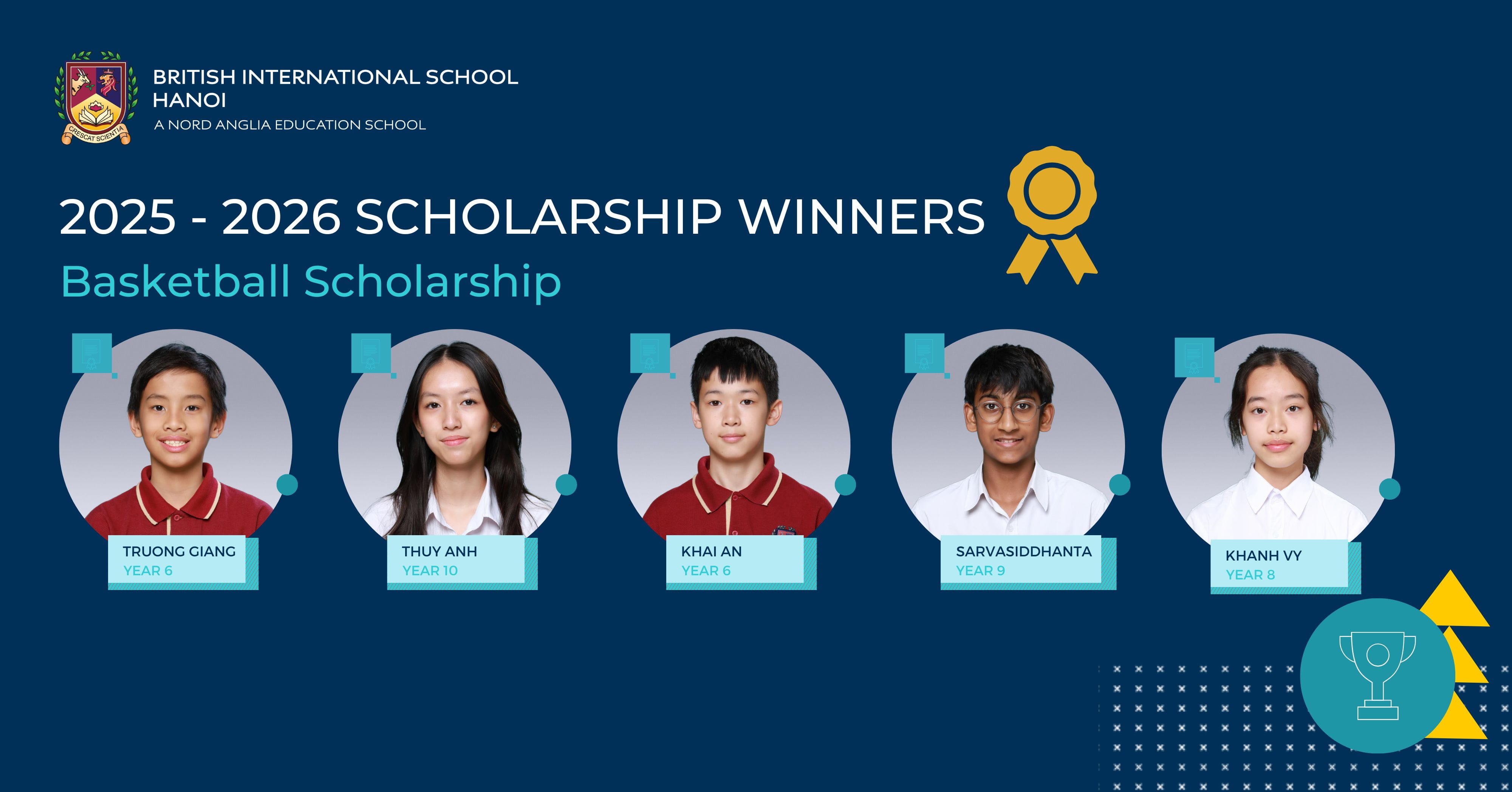 Celebrating our 2025 2026 BIS Hanoi scholars | British International School Hanoi - scholars 25-26