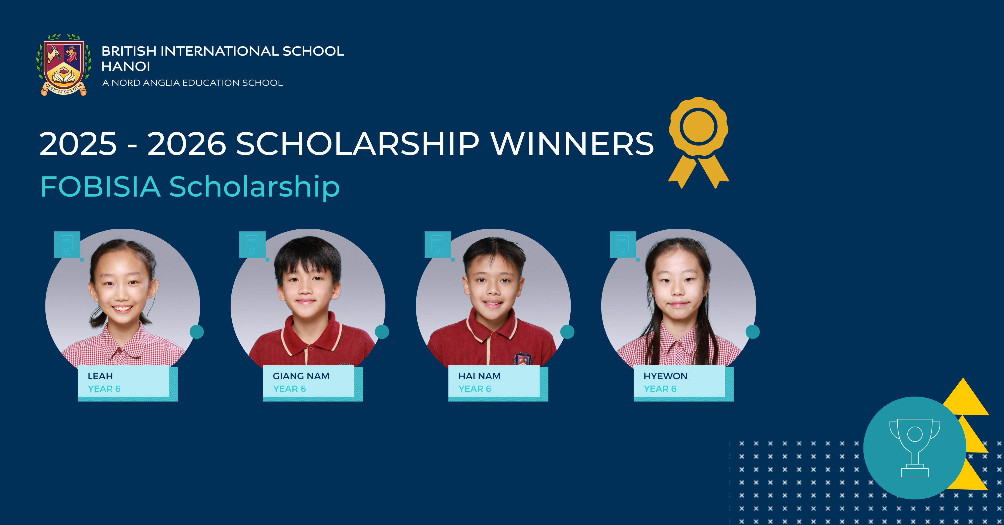  Chúc mừng các học sinh BIS Hà Nội đạt học bổng năm học 2025–2026 - scholars 25-26