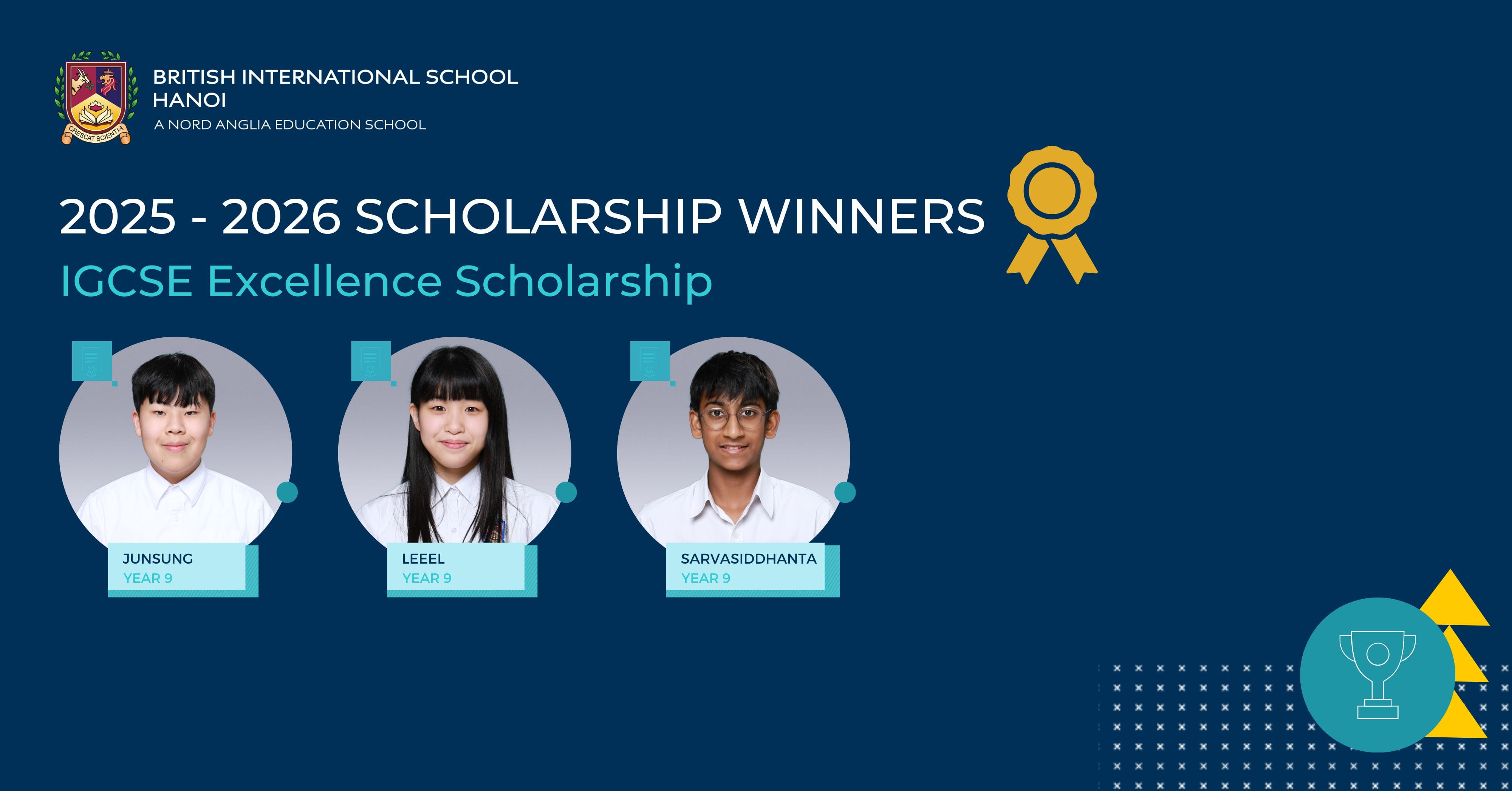 Celebrating our 2025 2026 BIS Hanoi scholars | British International School Hanoi - scholars 25-26