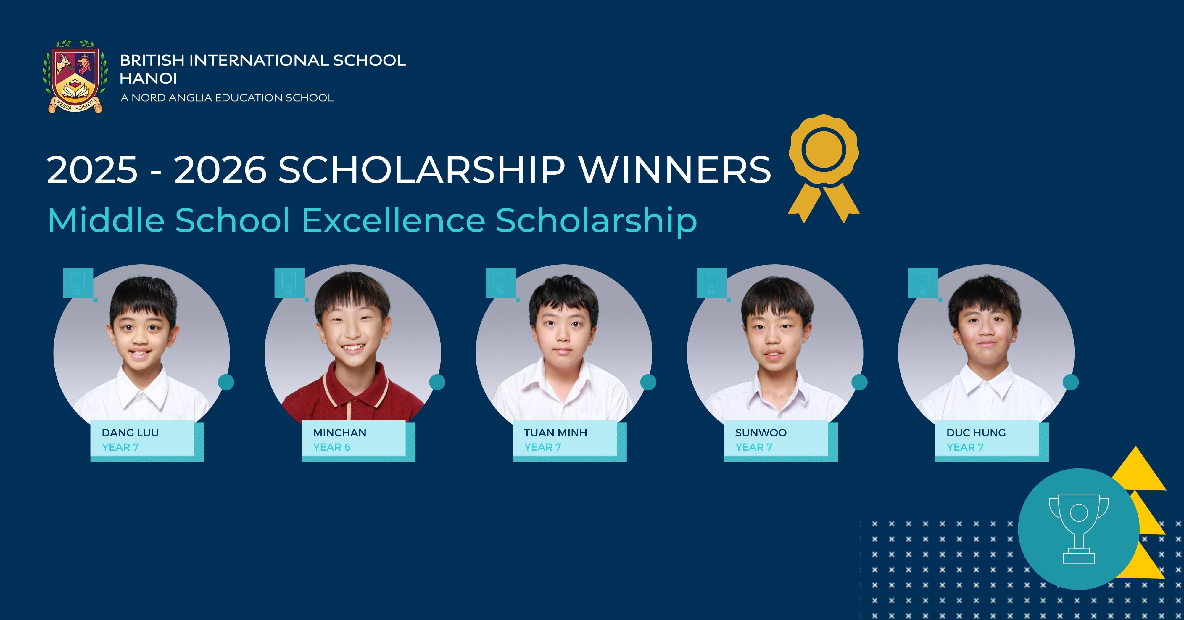  Chúc mừng các học sinh BIS Hà Nội đạt học bổng năm học 2025–2026 - scholars 25-26