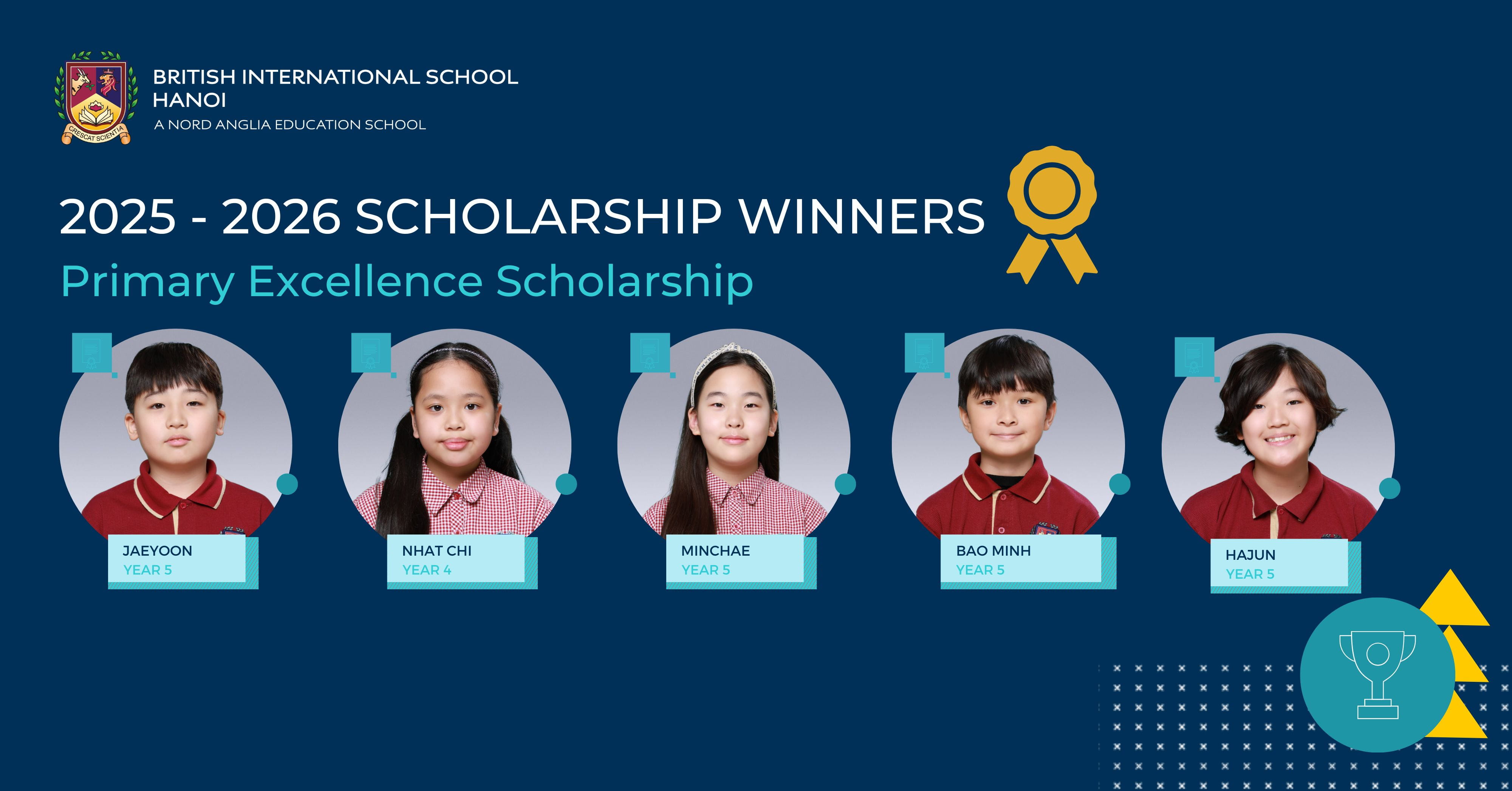  Chúc mừng các học sinh BIS Hà Nội đạt học bổng năm học 2025–2026 - scholars 25-26