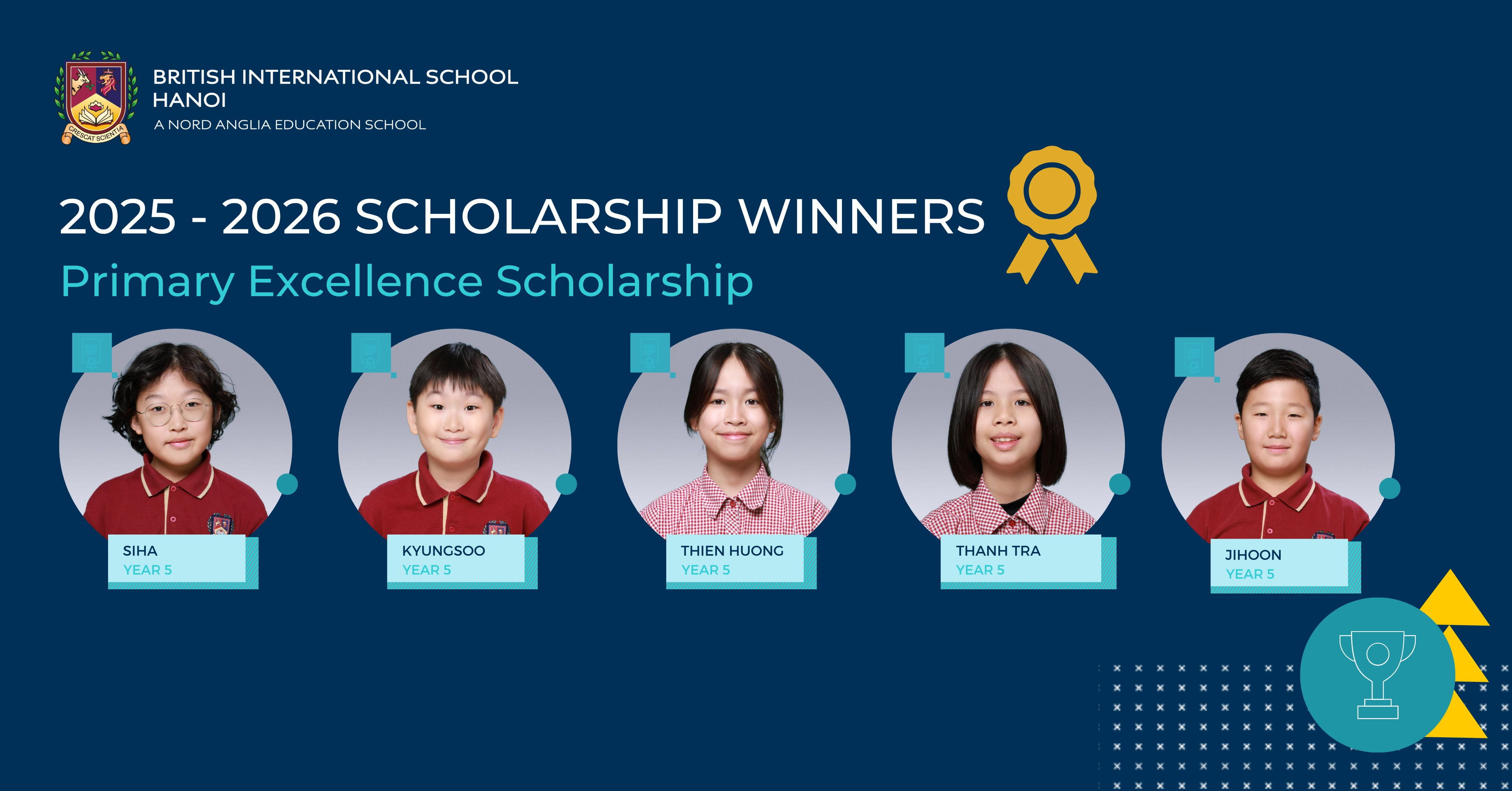  Chúc mừng các học sinh BIS Hà Nội đạt học bổng năm học 2025–2026 - scholars 25-26