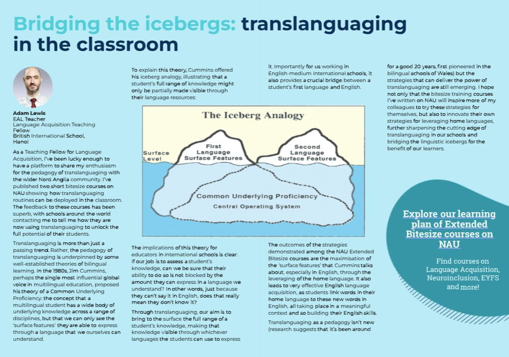 BIS Hanoi Teacher Published in NAEs Global Connected Magazine - BIS Hanoi Teacher Published in NAEs Global Connected Magazine