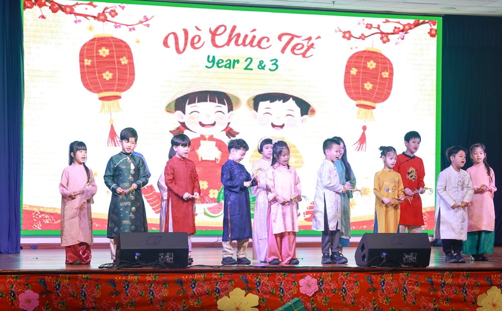 BIS Hanoi celebrates a joyful and vibrant Tet assembly | British International School Hanoi - tet assembly