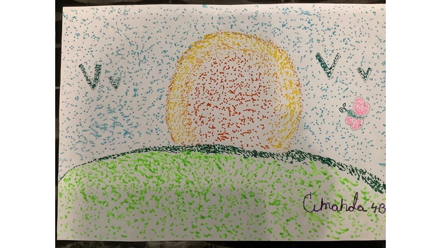 Amanda 4B March 3rd Pointilism Art