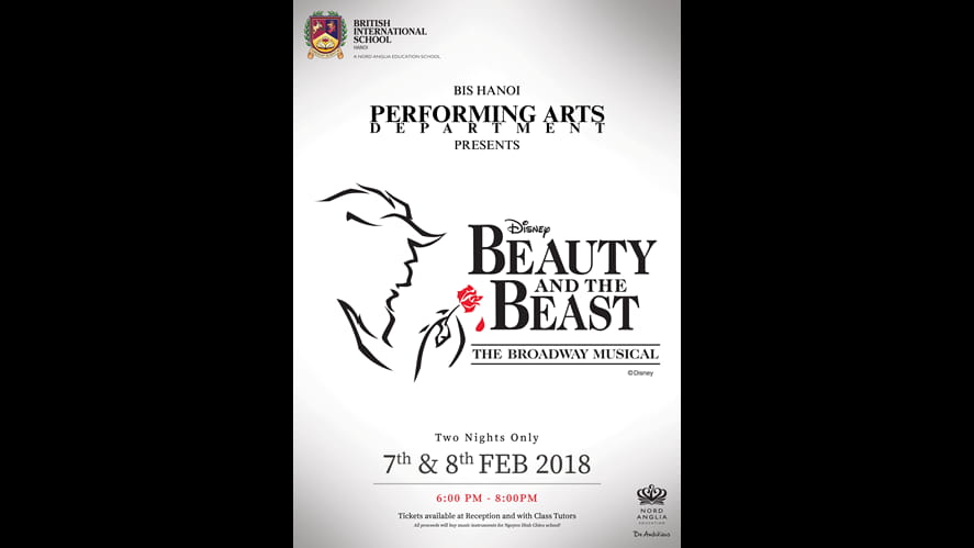 Musical opportunities at BIS Hanoi-musical-opportunities-at-bis-hanoi-BIS Hanoi  Beauty and the Beast Poster