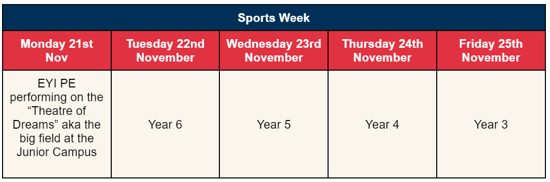 Junior Campus Weekly Update - 4th November 2022 - Junior Campus Weekly Update - 4th November 2022