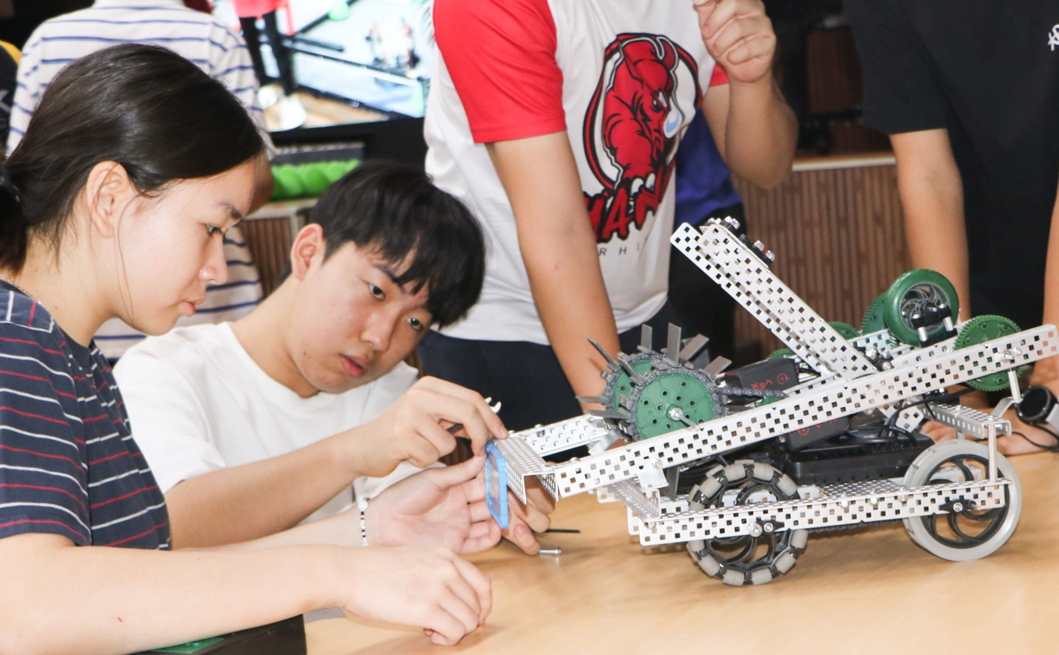 BIS HCMC robotics team build and programme two robots to compete at their first VEX Tournament - Carousel For News Detail