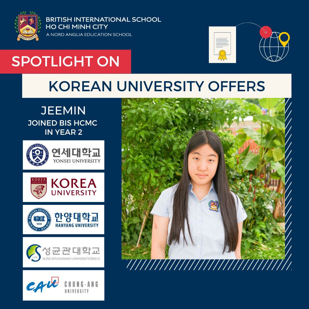 BIS HCMC Celebrates University Offers from South Korea’s Elite Universities - Copy of Korean University Offers