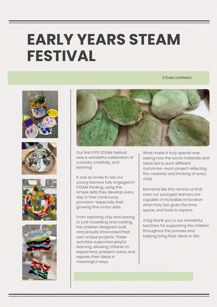 From Play to Purpose: How STEAM Learning Starts in Early Years at the British International School Ho Chi Minh City  - From Play to Purpose - How STEAM Learning Starts in Early Years at the BIS HCMC