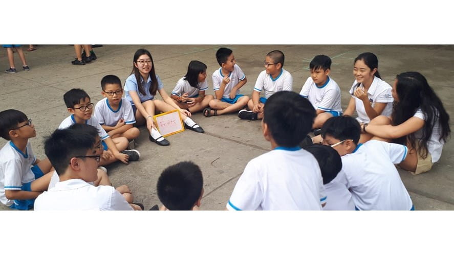 BIS Students Teach English to Year 5 Children at Local Primary School | BIS HCMC-bis-students-teach-english-to-year-5-children-at-local-primary-school-Teaching English  Community Service BIS HCMC