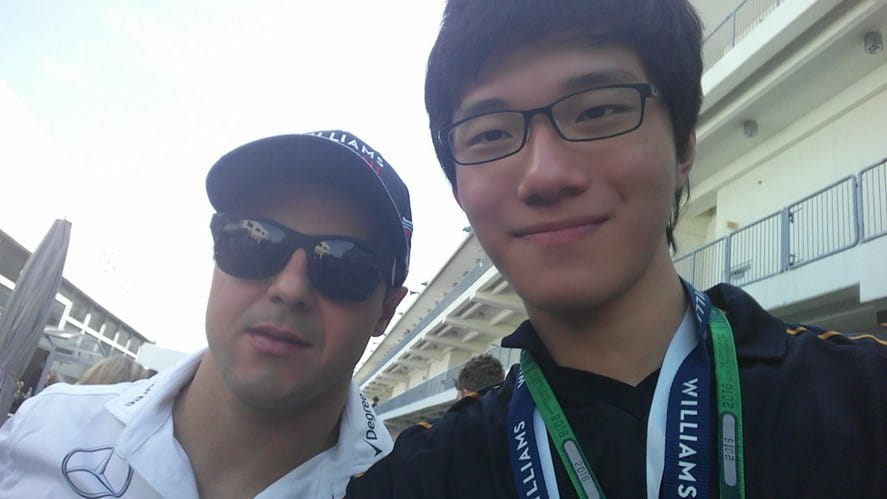 Doppler Racing at F1inSchools BISHCMC Steves selfie with Felipe Massa