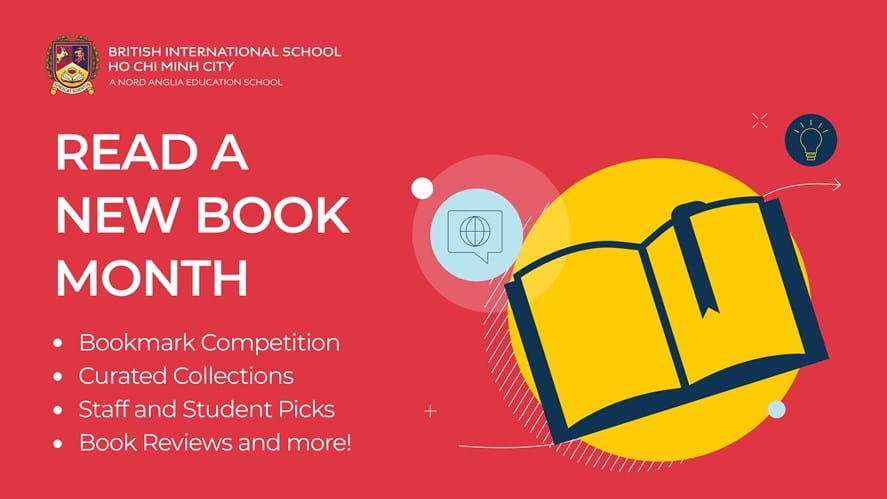 1 Read a new book month poster