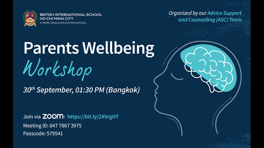 BIS HCMC Prents Wellbeing WorkshopPoster